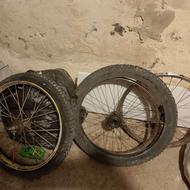 رینگ و لاستیک دوچرخه 20 سالم