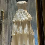 لباس نامزدی و مجلسی نباتی رنگ