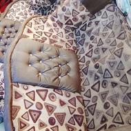 مبل چرم با پارچه 7نفره