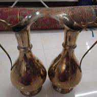 دو عدد پارچ ورشو با دسته برنج