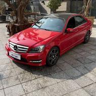 بنز کلاس C 2014 قرمز