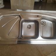 سینک استیل دوقلو