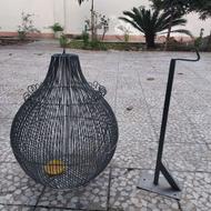 قفس پرنده با پایه نگهدارنده