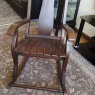 صندلی راک چوبی