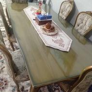 میز غذا خوری 6 نفره سالم و تمیز