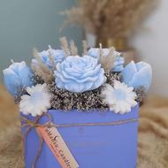 شمع . گیفت شمع . باکس گل شمع