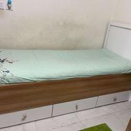 تخت یک نفره سه کشو