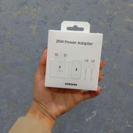 شارژر کامل 25وات سرشارژر اصلی سامسونگ ثانیه شمار فعال