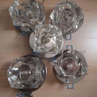 5 عدد هالوژن کریستالی بینظیر با ترانس مربوطه طبق عکسهای فوق