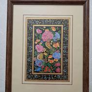 تابلو گل و مرغ و مینیاتور