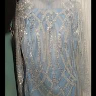 لباس مجلسی پنل منجوق کریستال فوری فروشی