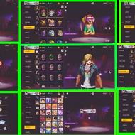 اکانت فری فایر رول54 دوتا جم دارم