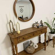 کنسول همراه با اینه چوب راش مینیمال