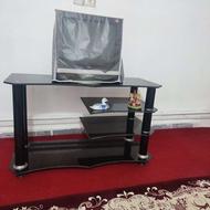 میز تلویزیون شیشه ای صحیح و سالم