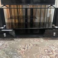 میز تلویزیون شیشه ای