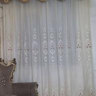 پرده تور همراه کتیبه