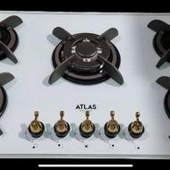 گاز رومیزی سینک گرانیتی و استیل و هود مخفی