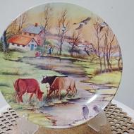 دیوار کوب طرح منظره ملامین بسیار کمیاب