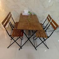 میزصندلی چوبی