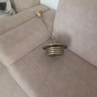 لوستر یک لامپی نقرهای رنگ زیر قیمت بفروش میرسد