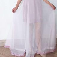 لباس مجلسی یاسی رنگ مدل دامن طوری