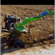 شخم زنی با دستگاه روتوری و سم زنی باغ و مزارع خیلی حرفه ای