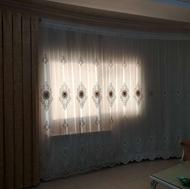 پرده حریر پیله دولایه