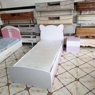 سرویس تخت و خواب یک نفره کشو دار همراه پاتختی