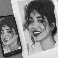 نقاشی چهره سیاهقلم و مدادرنگی و…