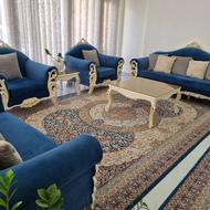 مبلمان نیمه استیل 7 نفره و میز غذاخوری 6 نفره