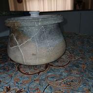 دیگ سنگی گل وگلدان ونمکدان مس