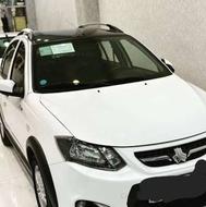 کوئیک R سفید مشکی بی رنگ شاسی سالم