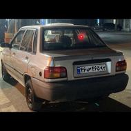 پراید 85 نقره ای یک گلگیر رنگ