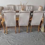 میز ناهارخوری 6نفره رنگ طلایی