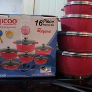 سرویس قابلمه تفلون 16 پارچه