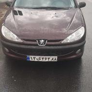 پژو 206 بدون رنگ شاسی سالم