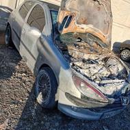 خریدار 206 سوخته اتاق سالم تصادفی