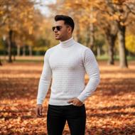 بافت یقه اسکی مردانه