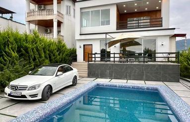 فروش ویلا 400 متری شهرکی 300 بنا استخر نگهبانی لتینگان