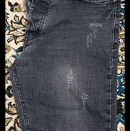 شلوار لی جین ذغالی ترک