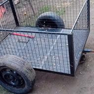 یدکی کش پشت وانت و سواری و موتور