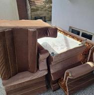 مبل هفت نفره پایه استیل تمیز