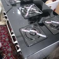 گاز طرح فر دو طبقه صفحه شیشه