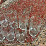 لیوان 8 ظلعی و ظرف سالادخوری