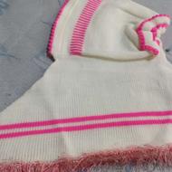 مقنعه بافت گلدار