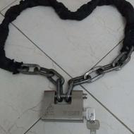 قفل کتابی بادوکلید وزنجیر ضد برش