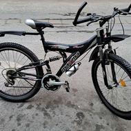 دوچرخه سایز 26 دنده ای کمک فنر دار مارک ماکسیما کاملا نو نو