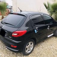 پژو 207 سقف پانا روما رنگ مشکی دنده ای