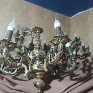 لوستر برنجی طرح فرشته سنگین وزن