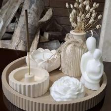 سنگ مصنوعی و شمع